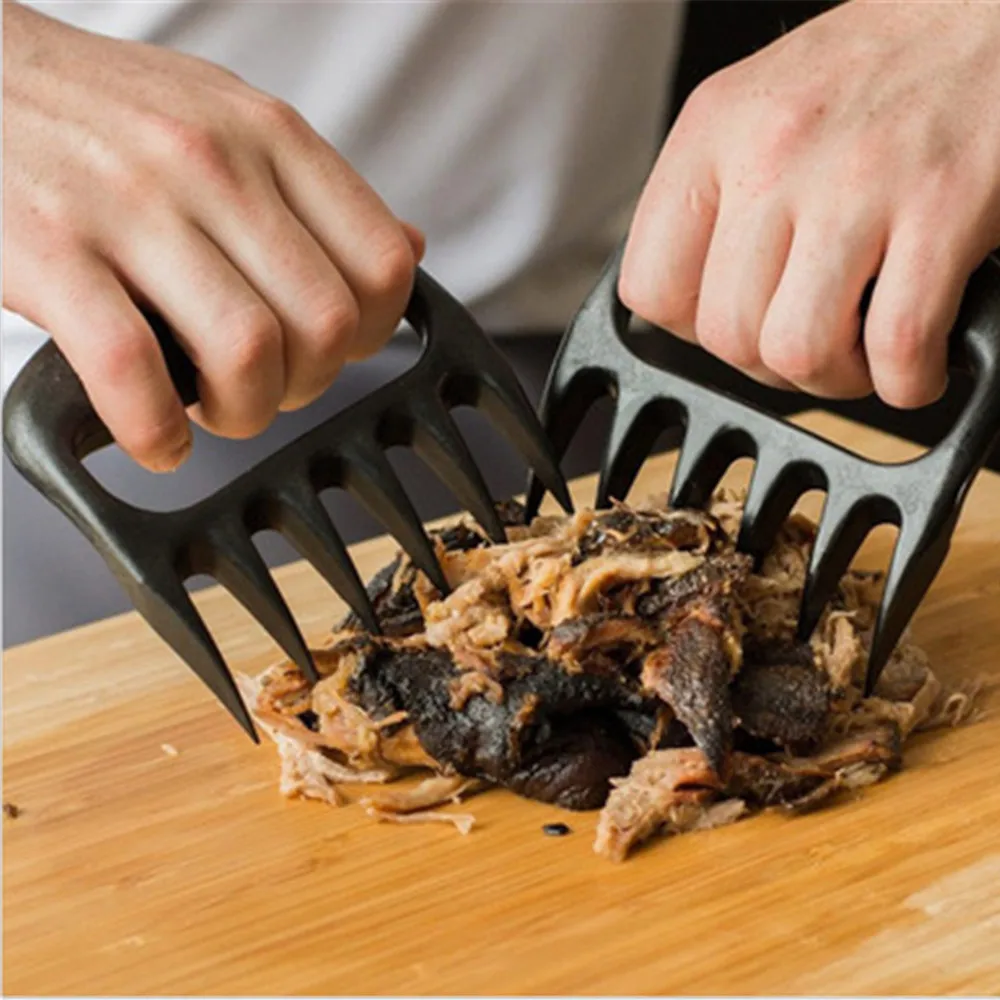 1 пара Коготь медведя ломтерезка для мяса пластиковые медведь мясные когти