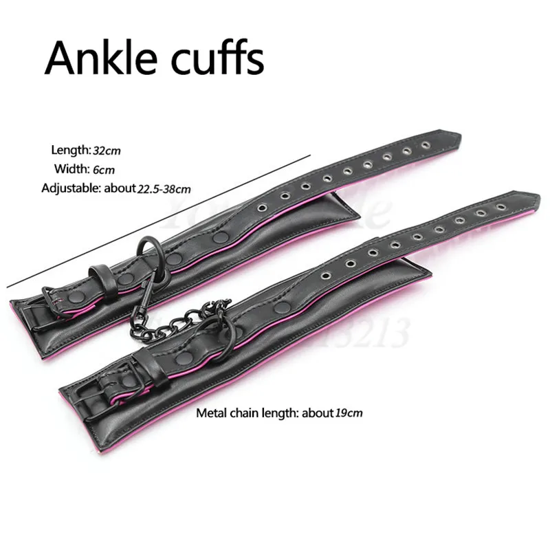 Наручники из искусственной кожи наручники манжеты на лодыжке набор для бондажа