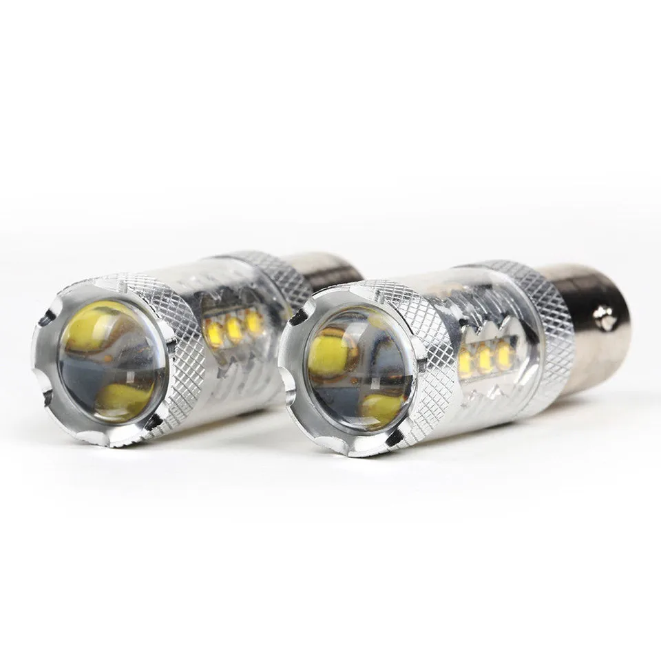 1 шт. 1157 80 Вт Реверсивный светильник Автомобильный светодиодный задний 16SMD BAY15D 3535
