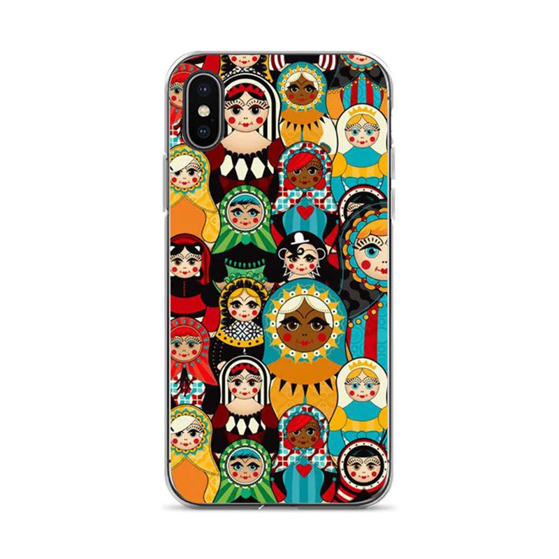 Русская Матрешка OUTMIX для coque iphone XR 8 7 6 S Plus X XS XSmax plus | Мобильные телефоны и