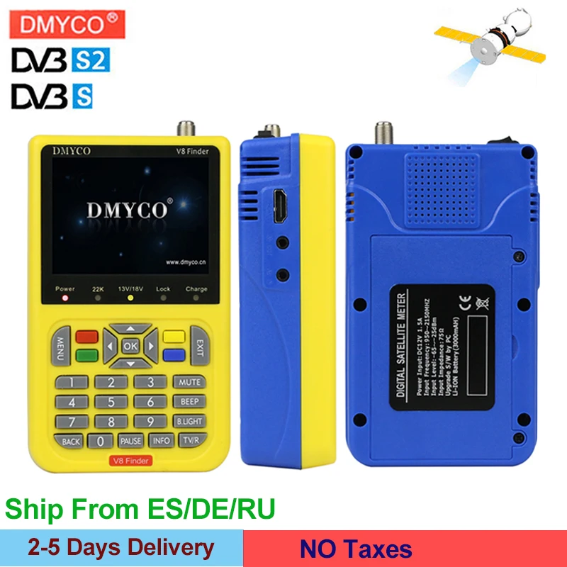 Dmyco ресивер SATLINK спутниковый искатель DVB S/S2 Высокое разрешение 3 5 дюймов ЖК