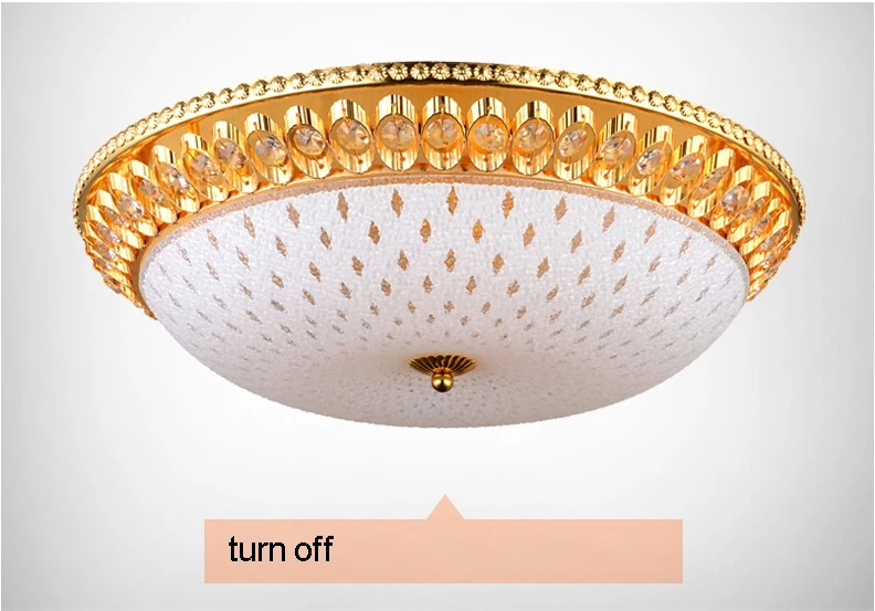 LED Crystal Ceiling Lamps American Romantic Modern Golden Lights Fixture Bed Living Room Home Indoor Lighting | Лампы и освещение