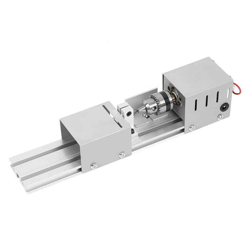 Мини токарный станок 96W для бисера и деревообработки, DIY, стандартный набор, US Plug DC12-24V с мощным режущим станком для дерева.