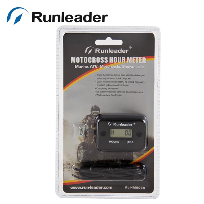 Бесплатная доставка Цифровой Индуктивный часомер для Снегоход Мотоцикл chipper