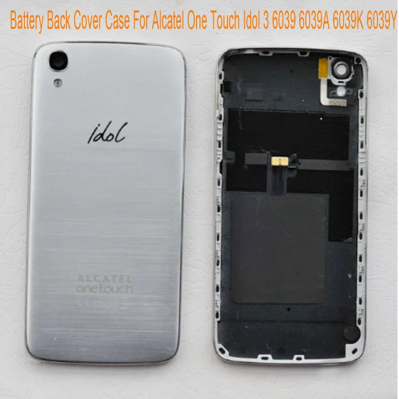 For Alcatel One Touch Idol 3 6039 6039A 6039K 6039Y Back Cover Case 4.7'' Smart Phone Housing Battery Hard PC |