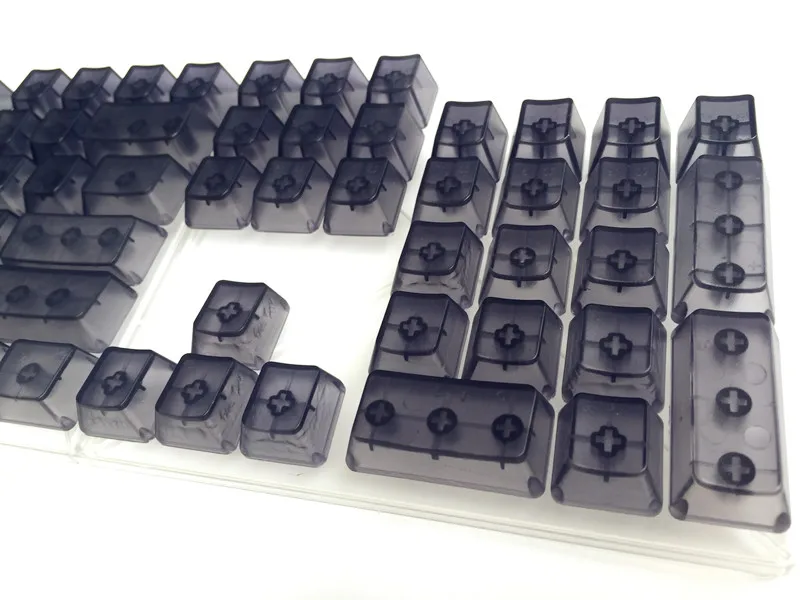 Keycap blacktransmicidus 104 ключа прозрачный АБС пустые колпачки для OEM Cherry MX переключатели