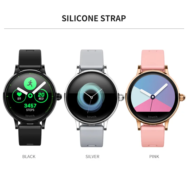 

Color Screen Smartwatch women Fashion Fitness Tracker Sleep Heart Rate monitor smart band waterproof sport bracelet pk mi band 4