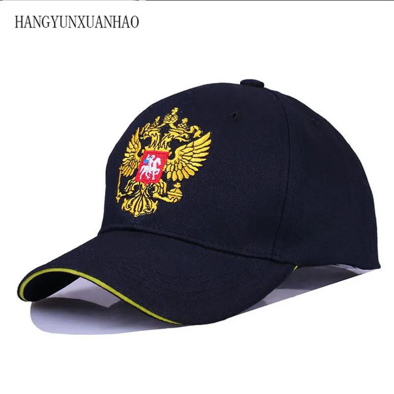 

Black Cap Cotton Outdoor Baseball Cap Russian Emblem Embroidery Snapback Fashion Sports Hats For Men & Women Patriot Cap