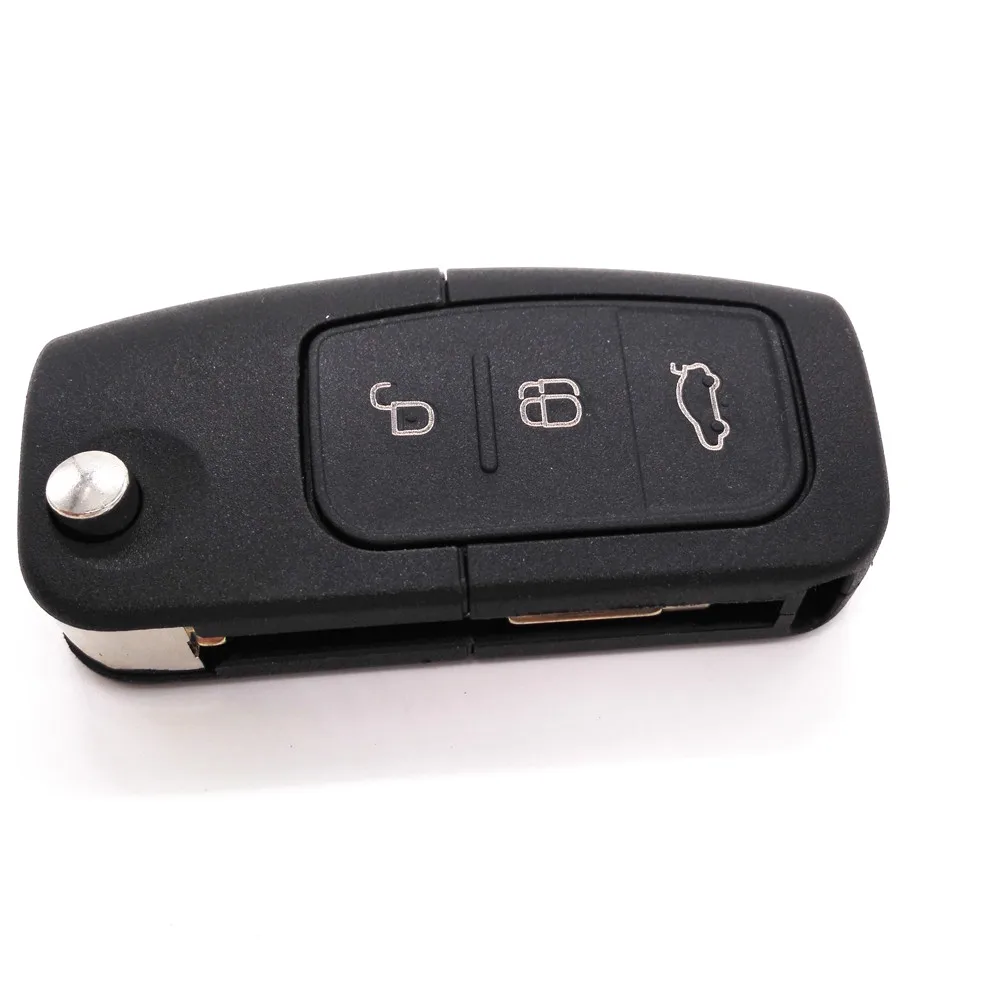 HKCYSEA 3 Button Replacement Flip Folding Remote Key Cover Fob Case for Ford Mondeo Car Shell | Автомобили и мотоциклы