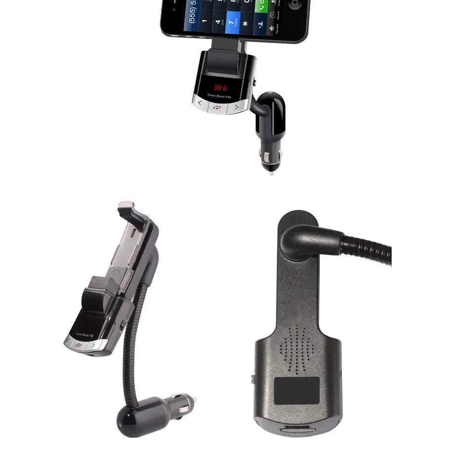 YUANMINGSHI Bluetooth автомобильный комплект держатель для телефона Hands free вызов fm