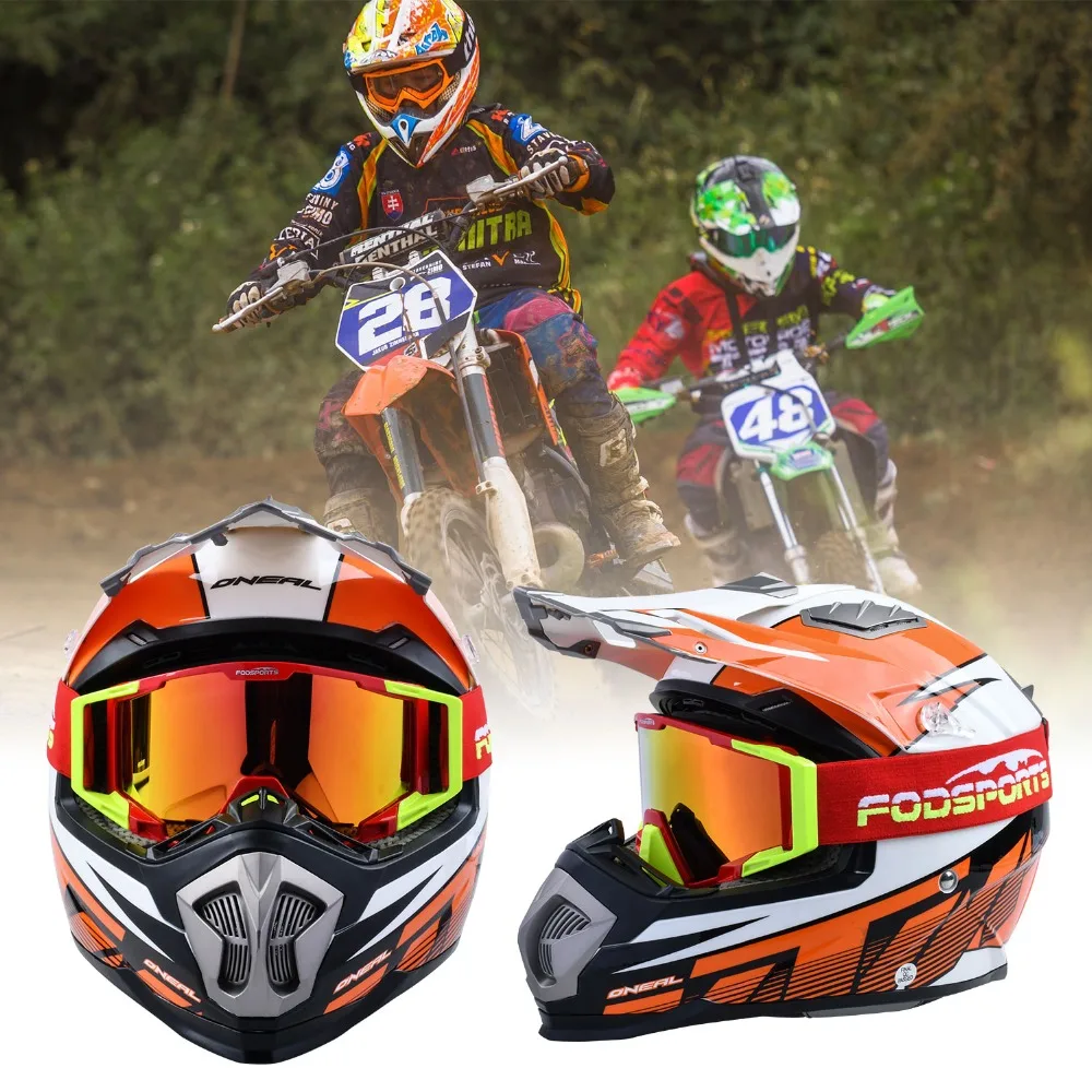Fodsports защитные очки для мотоциклистов Велоспорт MX внедорожный шлем лыжные спортивные очки защитные очки мото гоночный велосипед солнцезащитные очки для мотокросса