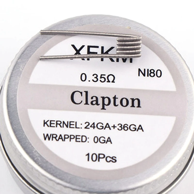 10 шт. витая Плавленая Hive катушки Clapton premade wrap Alien Mix twisted Quad Tiger сопротивление нагреванию спираль rda