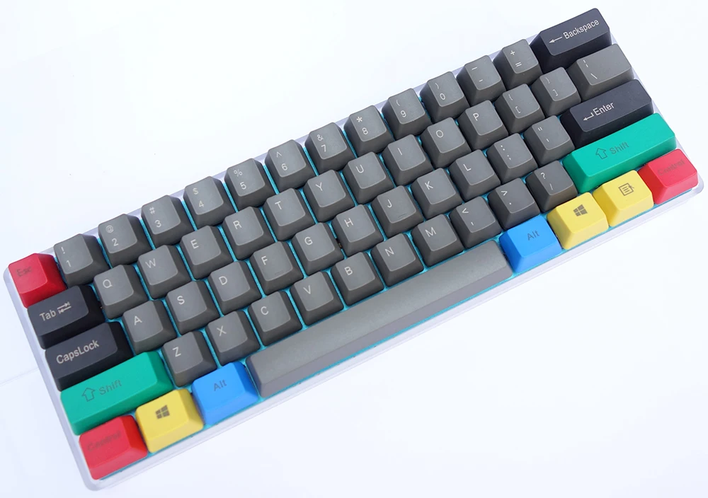 GH60 механическая клавиатура полностью в сборе со светодиодной подсветкой и RGB под растущим перепрограммируемым по прошивке QMK