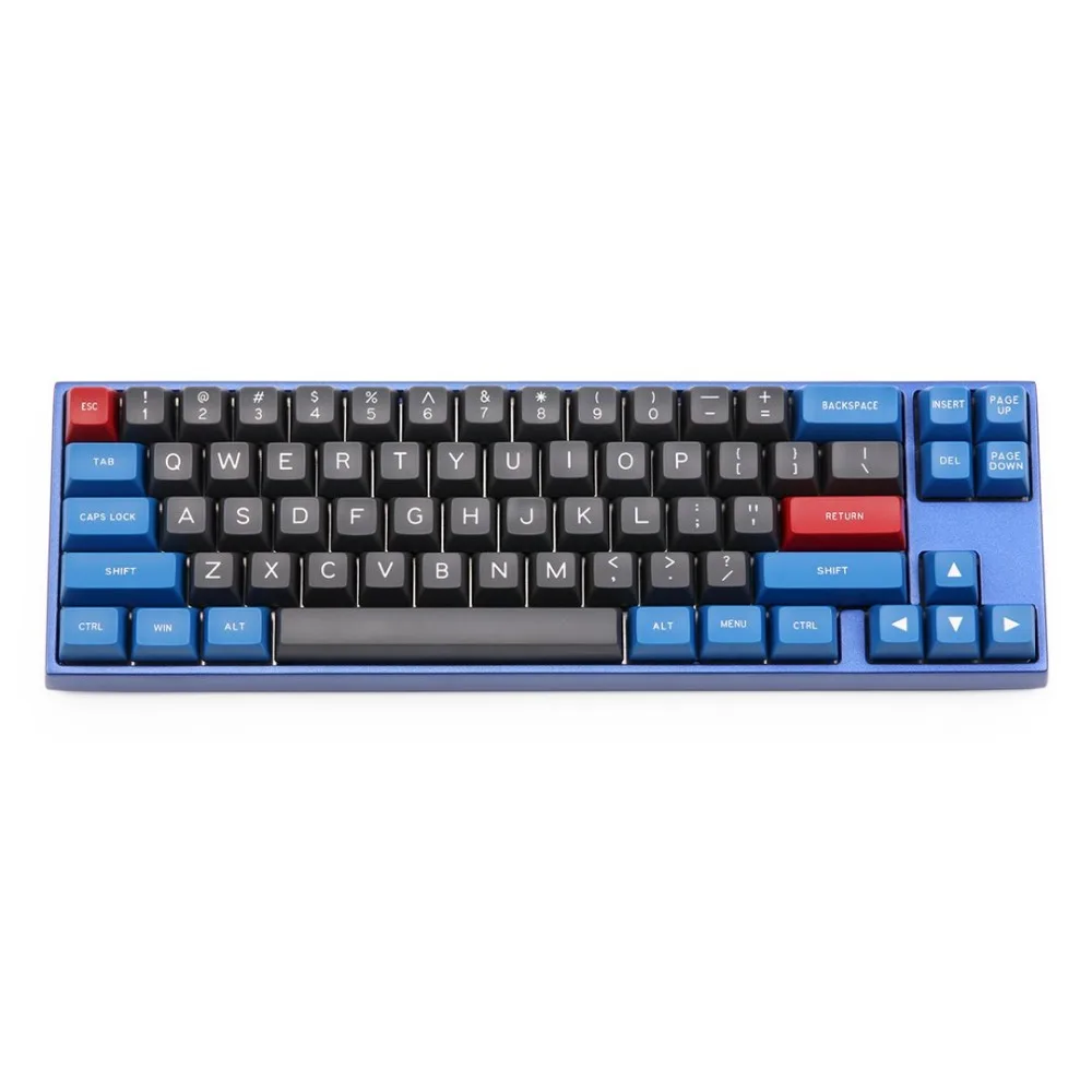 MAXKEY синий и серый SA keycap Doubleshot ABS 137 ключи для cherry механическая клавиатура