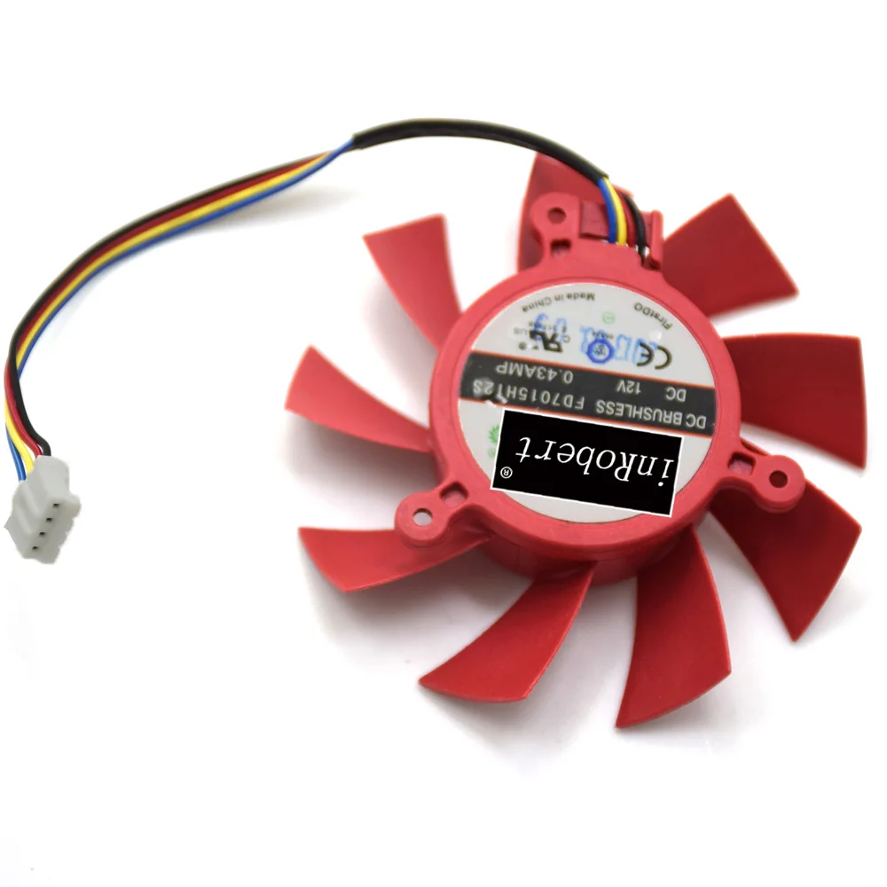 Firstd FD7015H12S 65 мм видеокарта VGA кулер вентилятор 39 мм 12 В 0.43A 4 провода 4Pin Замена HD5770 HD5850 HD5830 вентилятор