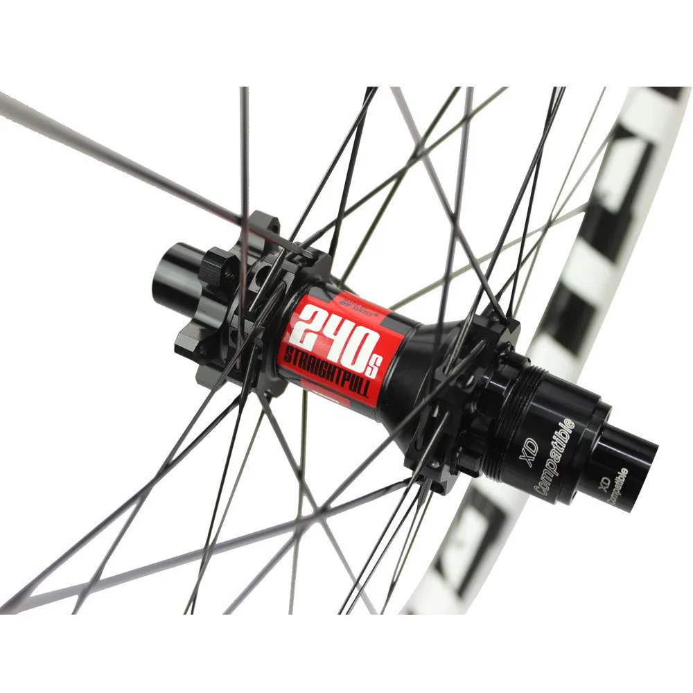 ELITE DT Swiss 240 Series MTB Wheelset 28 мм ширина XC / AM горный велосипед углеродное волокно колесо