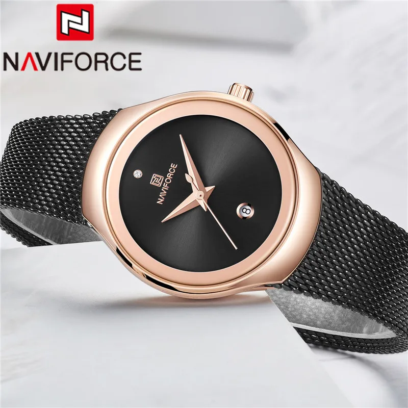Часы наручные NAVIFORCE женские кварцевые модные деловые брендовые роскошные для