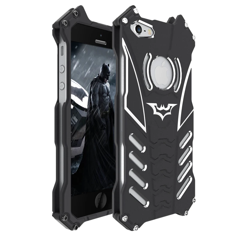 R-just Metal Aluminum Frame + Back cover Batman Phone Cases for iPhone 5C 2016 Newest Design Cool Gift Case Cover Kid |