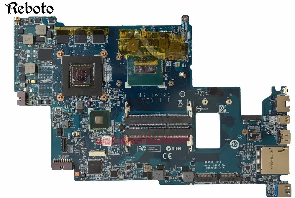 Стильная материнская плата для ноутбука MSI GS60 с процессором SR1PX i7-4710HQ P/N MS-16H21 Ver 1,1 видеокарта GTX860M 3 ГБ DDR3 полностью протестирована