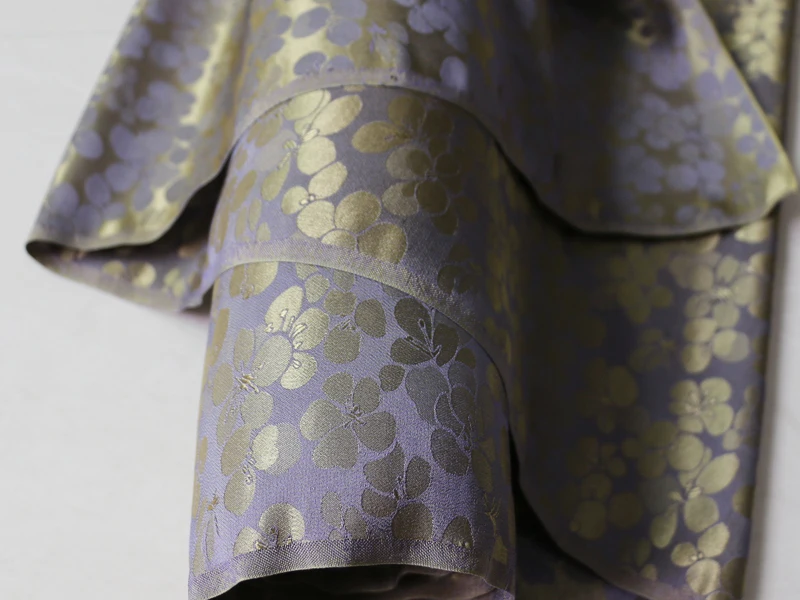 Мягкие Вечерние платья из шелка жаккарда сиреневого цвета 100 см * 114 см|fabric desk|materials