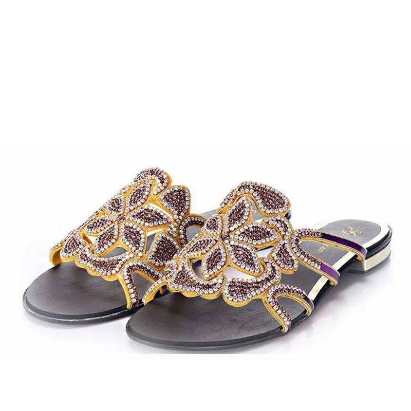 2016 г. Европейские женские сандалии модные летние пикантные шлепанцы со стразами