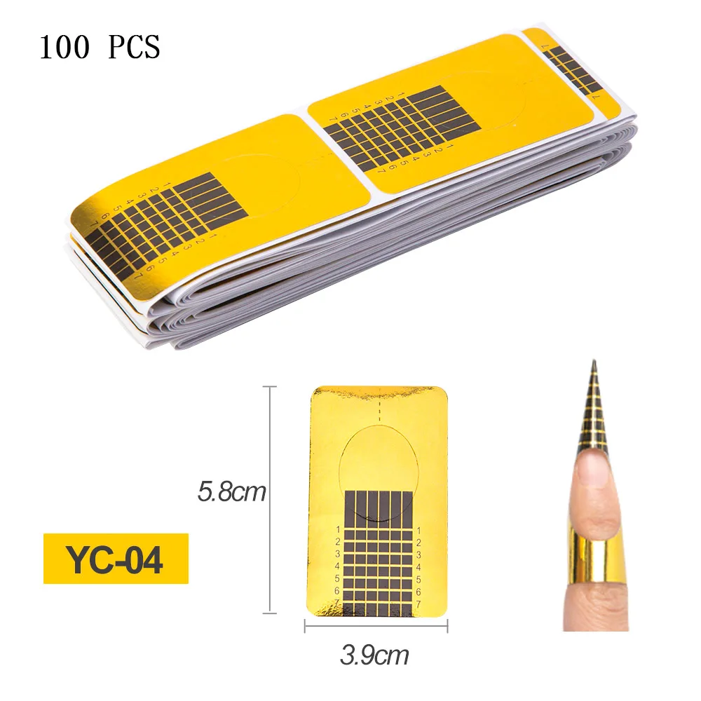 100 pcs yellow 10 шт./компл. русский C Кривая Nail щипать клипы акриловых ногтей Пинчер клипы нескольких Функция инструмент для дизайна ногтей Аксессуары для маникюра - Цвет: 100 pcs yellow