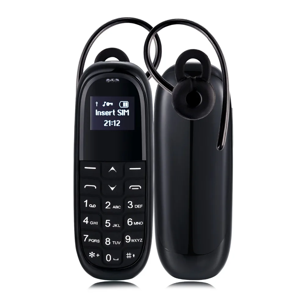 Мини bluetooth наушники телефон KK1 0 66 дюймов маленький экран сотовый Анти Потеря