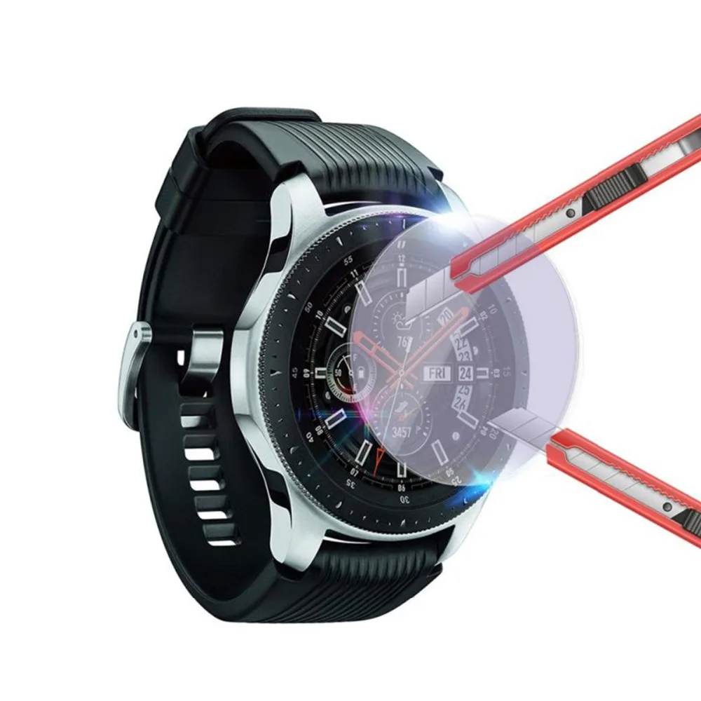 

2Pcs HD Tempered Glass Screen Protective Film 42mm 46mm Anti-scratch Screen Protector Guard For Samsung Galaxy Smart Watch
