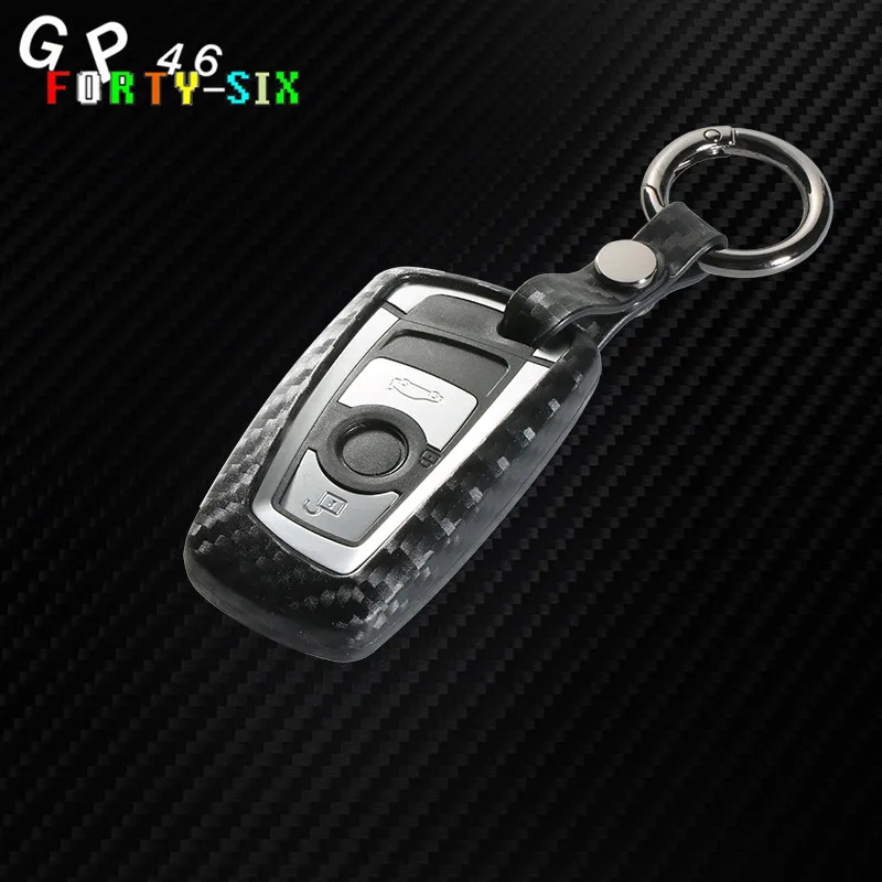 GPFORTYSIX Carbon Fiber Pattern Soft Silicone car key case cover for Bmw 1 3 5 Series X3 X4 F20 F30 F10 e90 e60 fob shell | Автомобили и