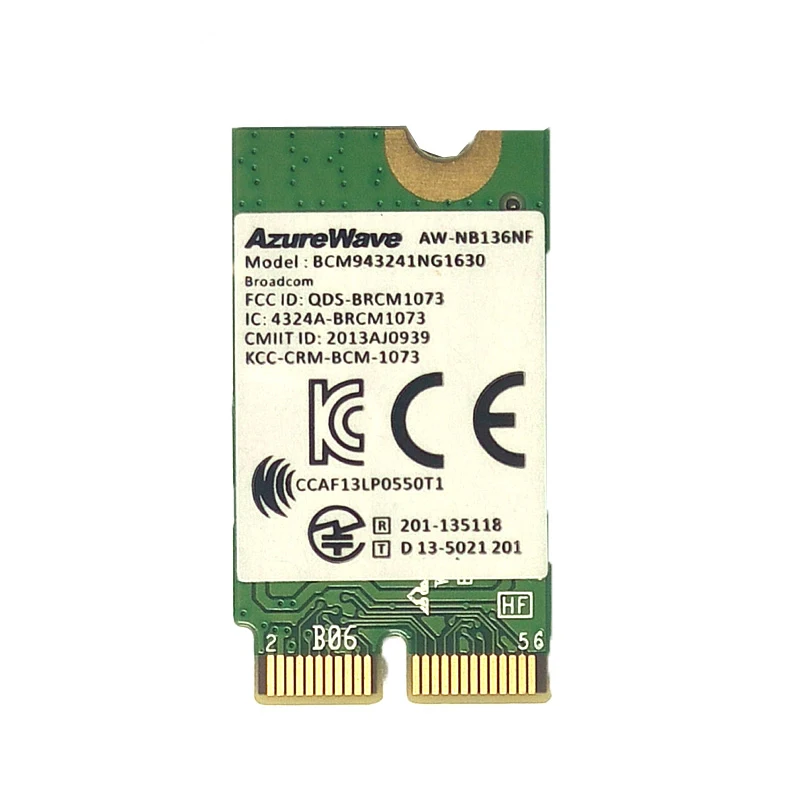 Сетевая карта Broadcom BCM943241NG1630 AW NB136NF 300 Мбит/с 802 11 n NGFF Wi Fi для ASUS Toshiba BenQ Haier Samsung| |