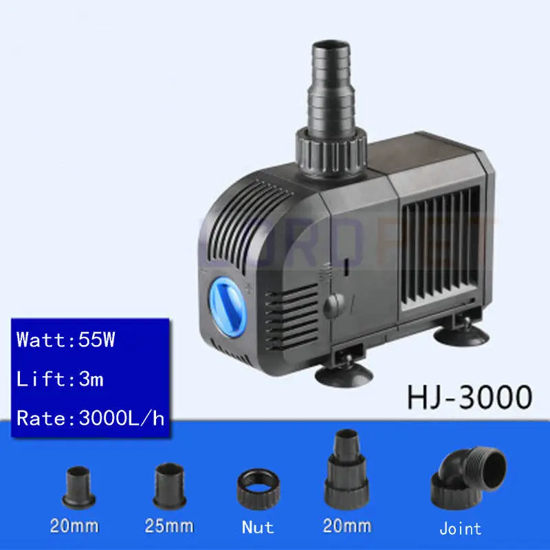 7 W-55 W Sunsun погружной водяной насос аквариумный фонтан аквариум для пруда 220 V-240 V - Цвет: Цвет: желтый