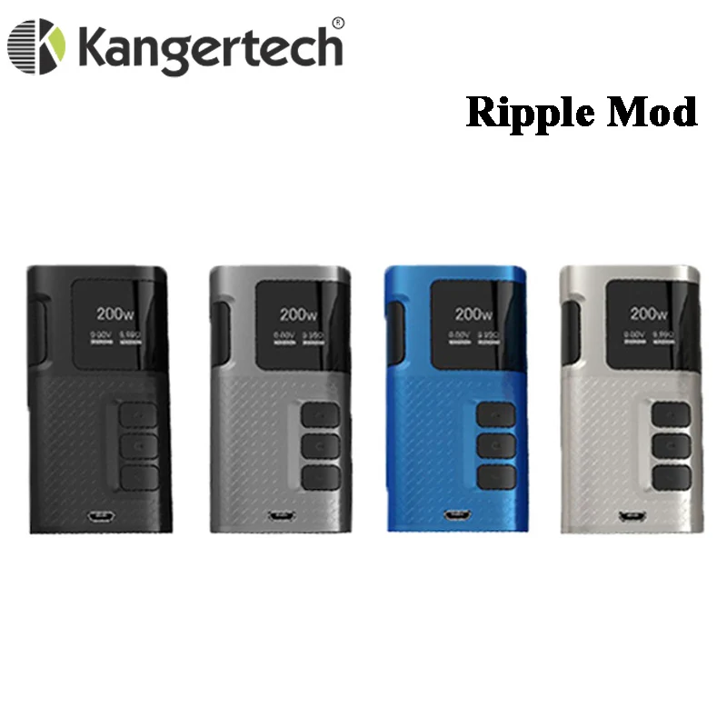 Original Kanger Ripple 200W Box MOD Vape Kangertech Electronic Cigarette Vaporizer Support RTA RDA RDTA Sub ohm Tank |