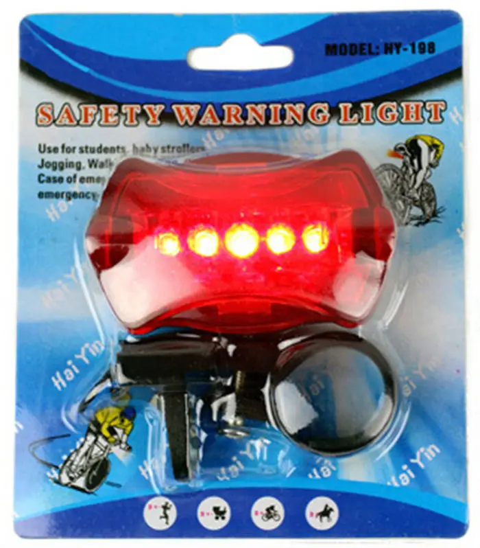 NEWBOLER 5LED велосипедный светильник 6 Режим вспышки велосипедный безопасный велосипедный задний фонарь водонепроницаемый велосипедный задний светильник мигающая сигнальная лампа