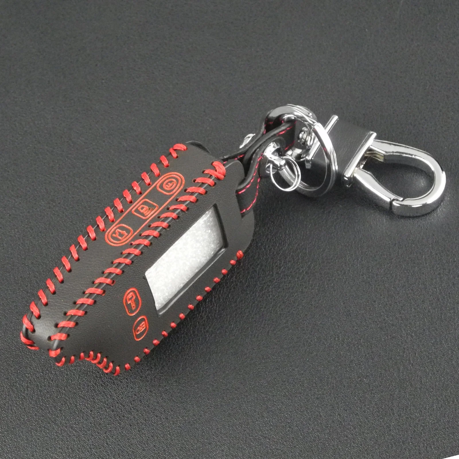 Jingyuqin TW9010 TW9030 кожаный чехол для ключей Tomahawk TW 9010 9030 двухканальная сигнализация ЖК-пульт дистанционного управления брелок ручной работы стиль