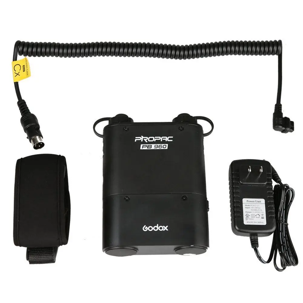 Литиевый блок питания Godox PROPAC PB960 с вспышкой 4500 мАч + кабель Nx для вспышки Nikon
