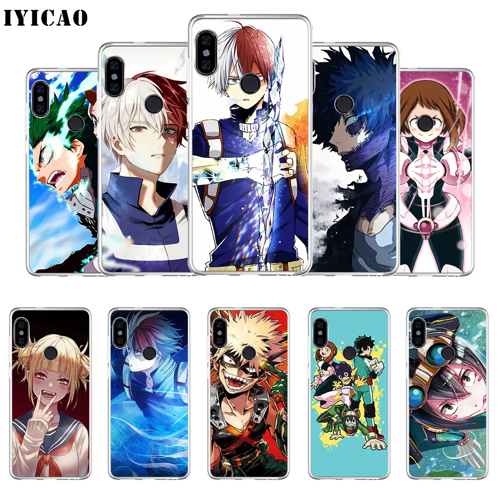 Мягкий силиконовый чехол для телефона IYICAO My Hero academic с мультяшным рисунком Xiaomi Mi 9 8