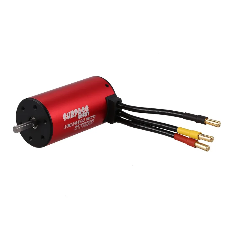 SURPASS HOBBY S3670 2150KV 4 полюса Бессенсорный бесщеточный двигатель для 1/8 RC автомобилей грузовиков универсальные запчасти