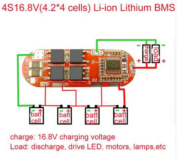 3S 4S 5S батарея 25A BMS MOS 18650 литий-ионная защита зарядная плата 3.7В | Электронные