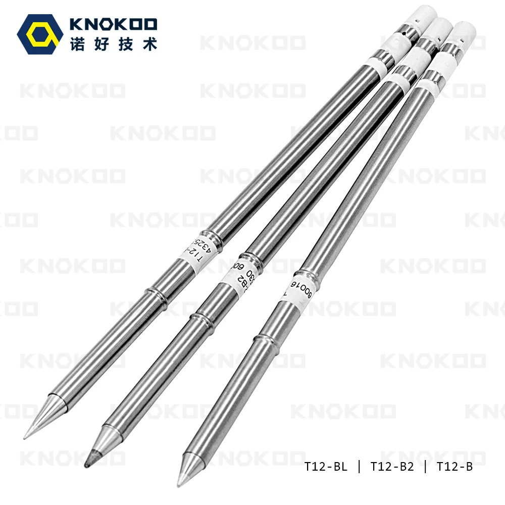 Фото KNOKOO без свинца Замена припой железа советы T12-B T12-BL T12-B2 для FX951/FX 952 паяльной KNOKOO без свинца Замена припой железа советы T12-B T12-BL T12-B2 для FX951/FX 952 паяльной