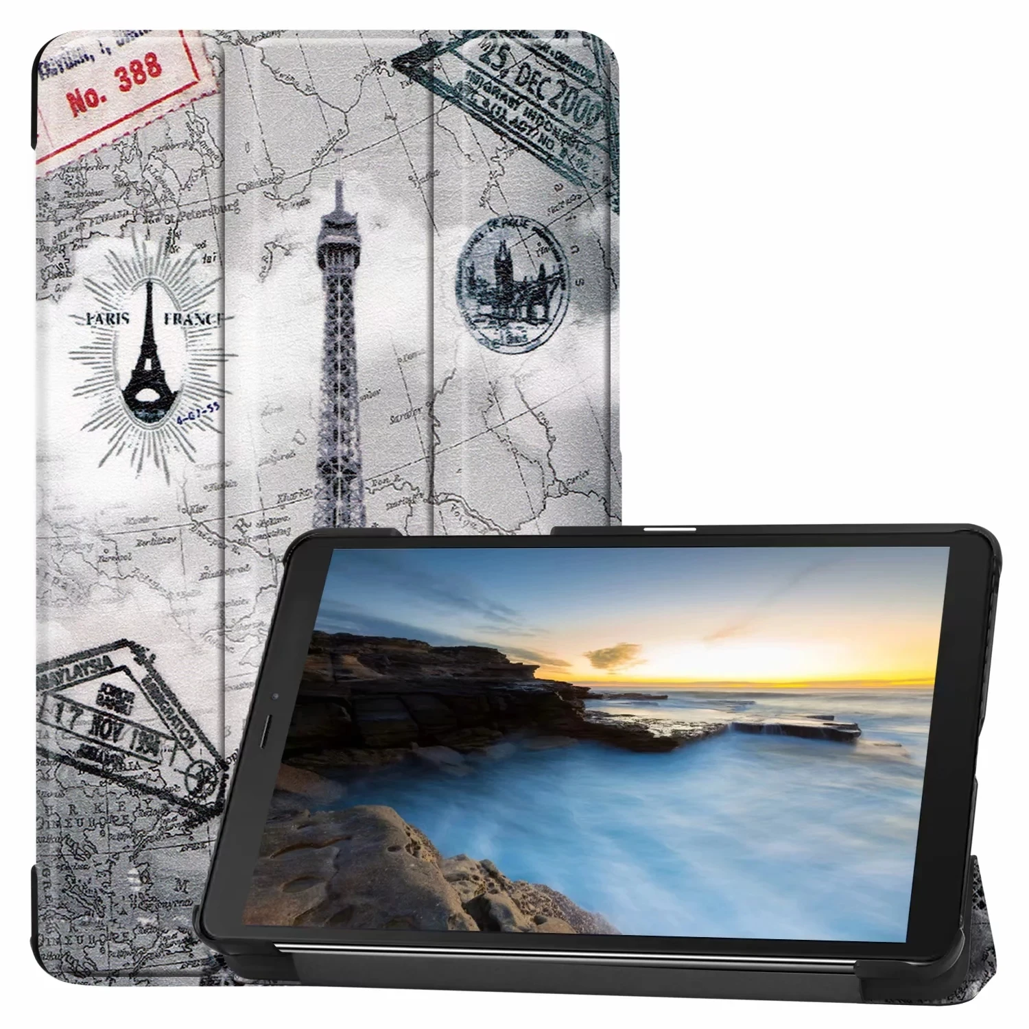 Чехлы для samsung Galaxy Tab A8 с s-ручкой SM-P200 SM-P205 8," дюймовый чехол для планшета Case_Slim, 3 Сложенные и магнитные