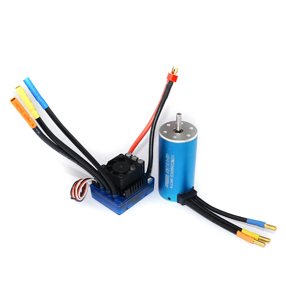 3674 2250KV 1900KV 1580KV 4P Бесконтактный бесщеточный двигатель с 120A бесщеточным ESC