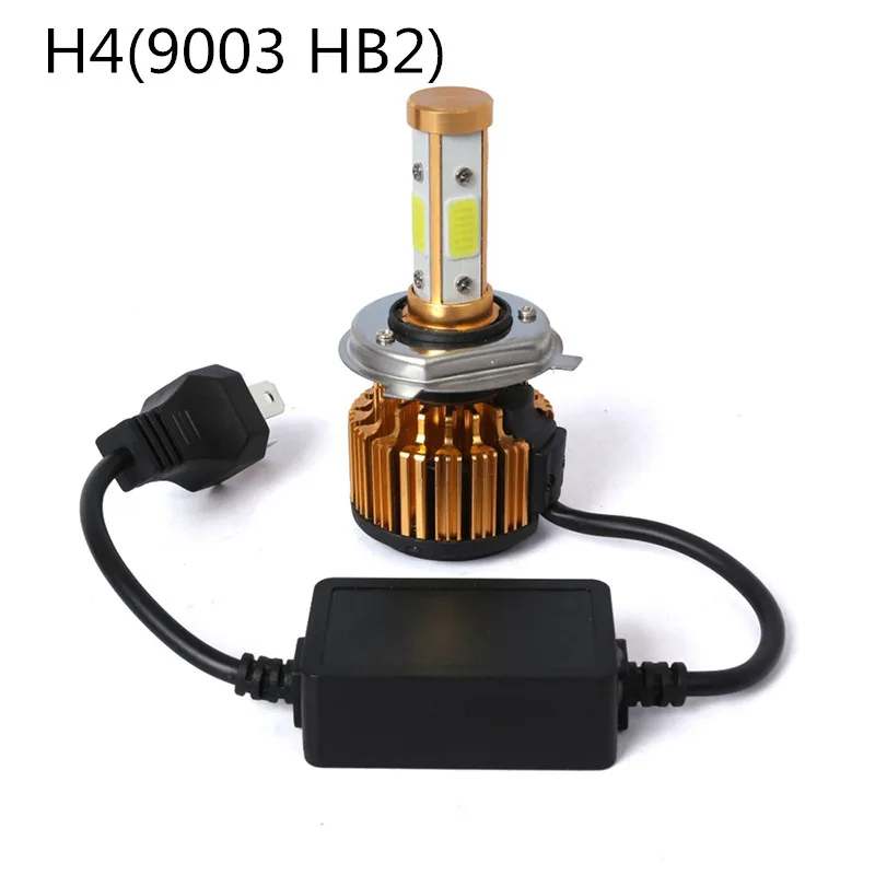 H4(9003 HB2 Hi-Lo) Canbus светодиодный H7 H4 70 Вт 18000LM 4 стороны COB фары дальнего и ближнего света Противотуманные светильник H11 H8 H9 9005 HB3 9006 HB4 9007 H13 светодиодный головной светильник s 9012 HIR2 5202 - Цвет: H4(9003 HB2 Hi-Lo)