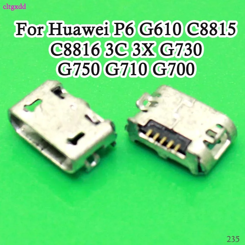 20 шт./лот микро Usb док станция с разъемом для Huawei P6 G610 C8815 C8816 3C 3X G730 G750 G710 G700 зарядный