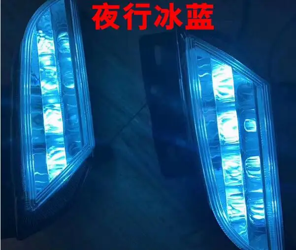 LED 2017 ~ 2018 yearis L дневной свет туман фар Vios corolla Camry Hiace Тундра Сиена Yaris | Автомобили и