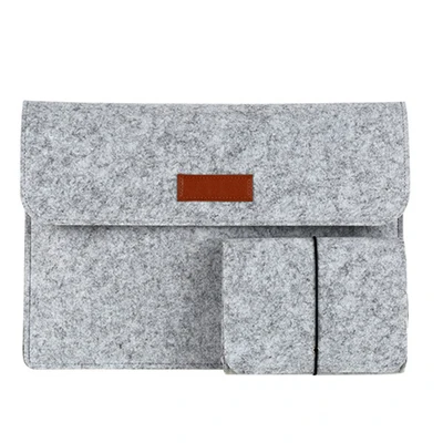 gray sets Шерстяной войлочный рукав сумка для ноутбука для Macbook Pro 13 retina 11 12 14 15 чехол для Xiaomi Air 12,5 13,3 15,6 поверхность ноутбука 13,5 крышка - Цвет: gray sets