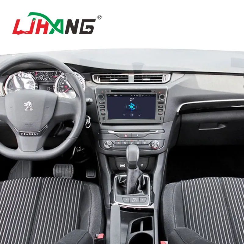 Автомобильный DVD плеер LJHANG Android 10 для PEUGEOT 308 408 308SW WIFI мультимедийный GPS навигатор