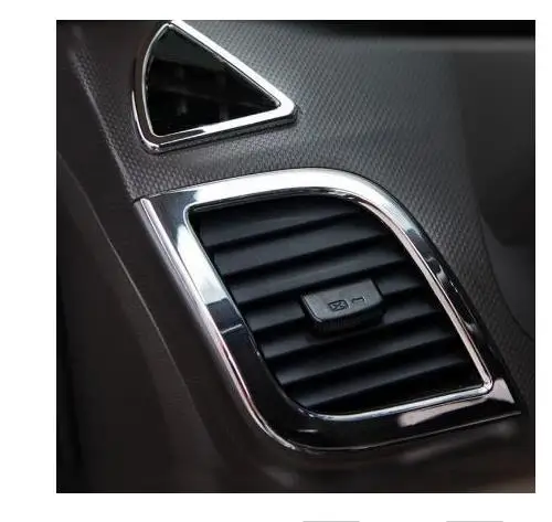 Автомобильный выход для кондиционера 6 шт. ABS хромированные аксессуары Hyundai Solaris
