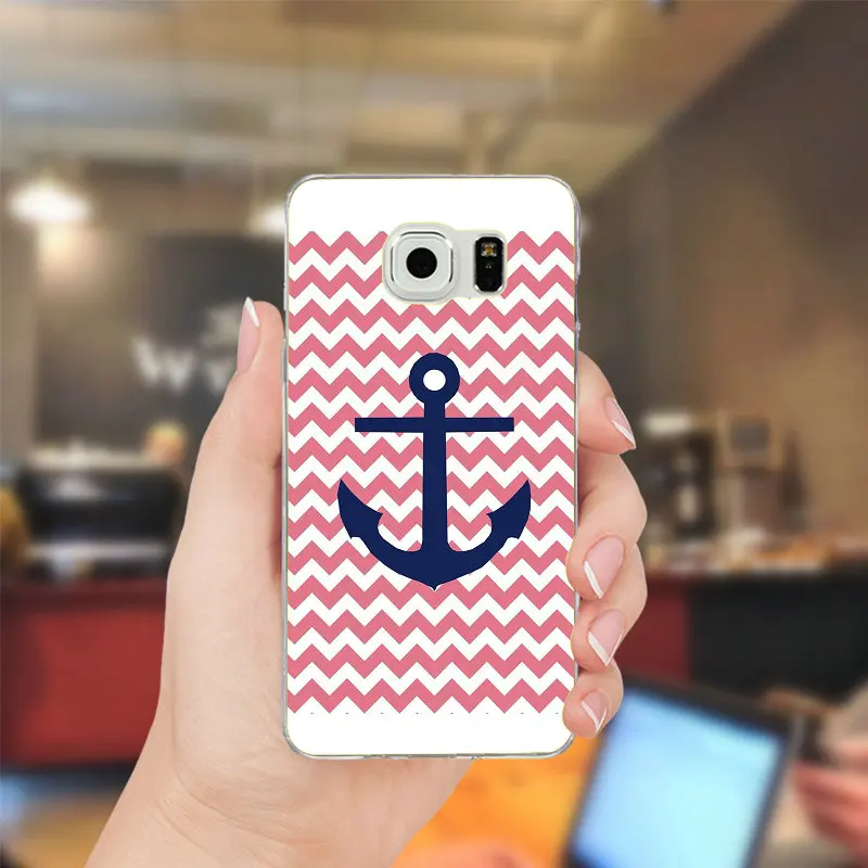 Красивые птицы и якорь Мягкий мобильный чехол для телефона samsung Galaxy Note 2 3 4 5 8 S2 S3 S4