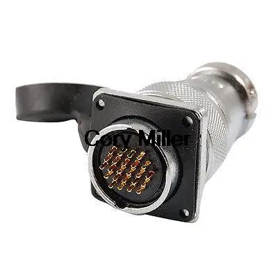 

AC 250V 5A 24 Pins Flange Mount Aviation Connector Adapter
