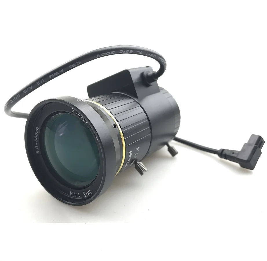 CCTV Zoom HD 3 0 мегапикселя F1.4 DC Auto Iris Vari Focal 5 50 мм CS Объектив для AHD/TVI/CVI/аналоговый IP Box